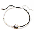White and Black Rope Panda Bracelet