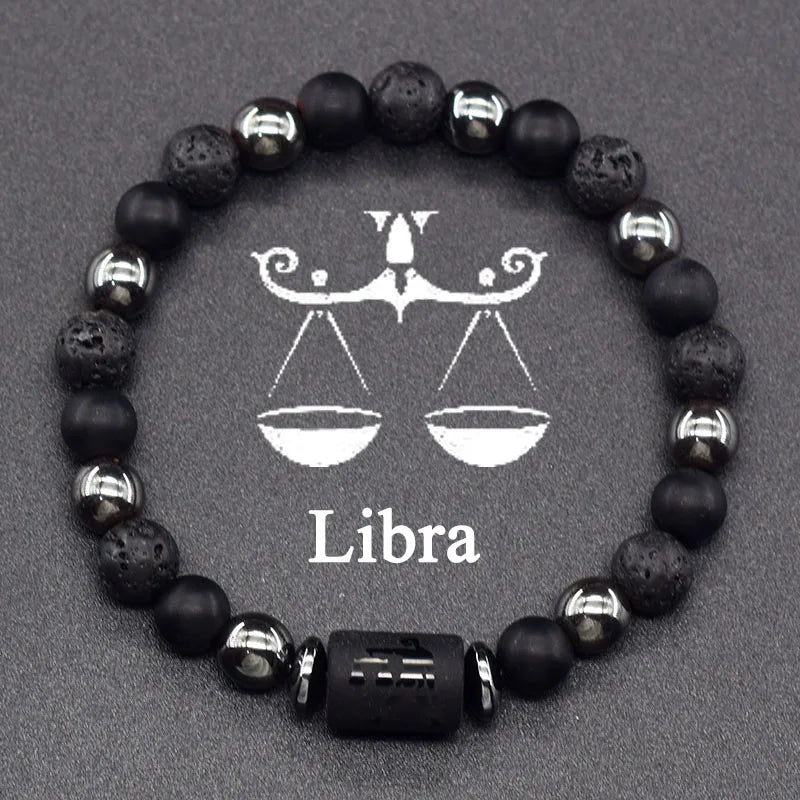 Zodiac Sign Beaded Bracelet 12 Constellations