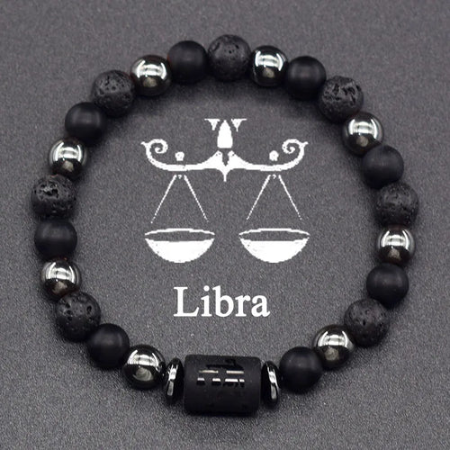 Zodiac Sign Beaded Bracelet 12 Constellations