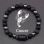 Zodiac Sign Beaded Bracelet 12 Constellations Cancer