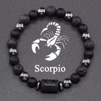 Zodiac Sign Beaded Bracelet 12 Constellations Scorpio