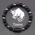 Zodiac Sign Beaded Bracelet 12 Constellations Taurus