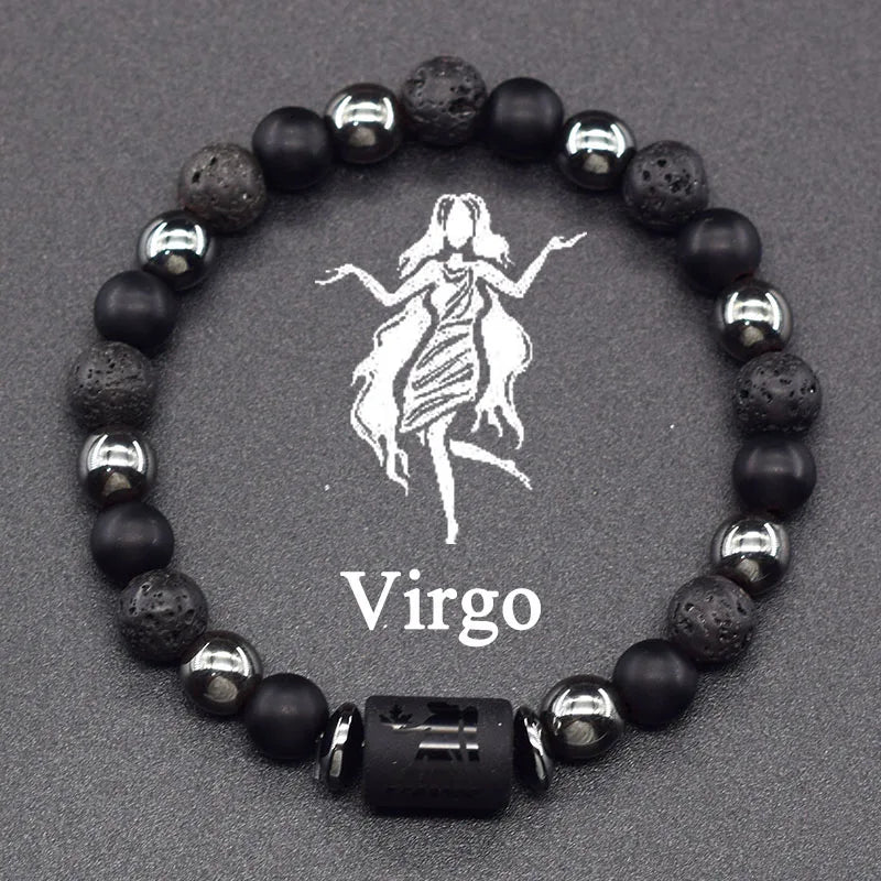Zodiac Sign Beaded Bracelet 12 Constellations Virgo