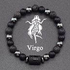 Zodiac Sign Beaded Bracelet 12 Constellations Virgo