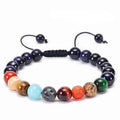 7 Chakra Stone & Hematite Bracelet