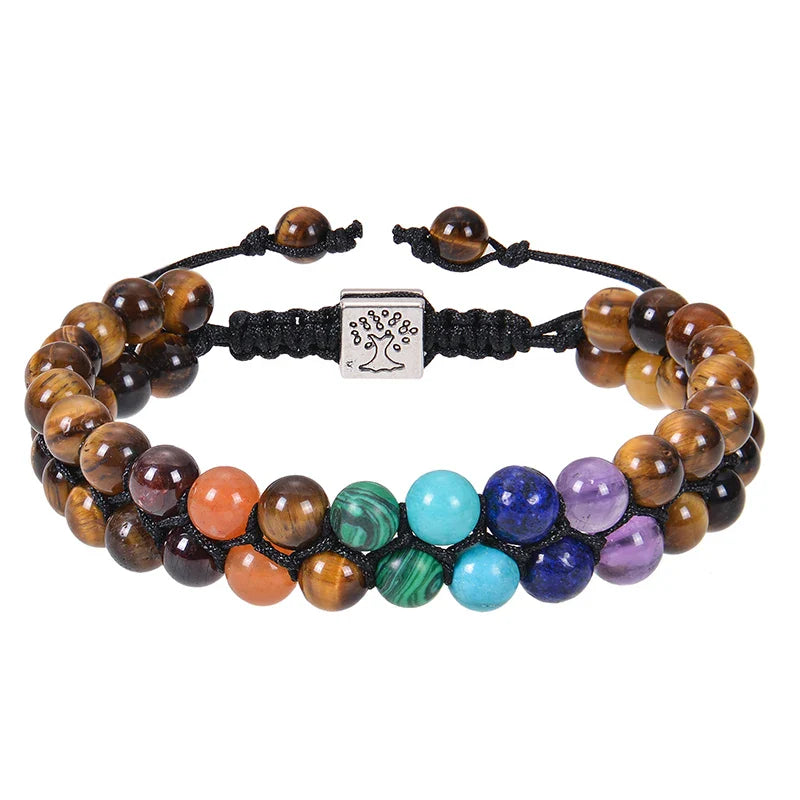 7 Chakra Stone Bracelet Tiger's Eye