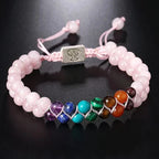 Rose 7 Chakra Stone Bracelet