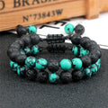 Healing Lava Stone Bracelet Gourmet Chain Men Women
