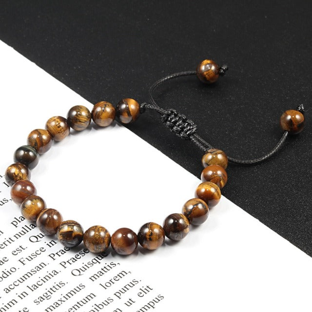 Tiger Eye Stone Bracelet Gourmette