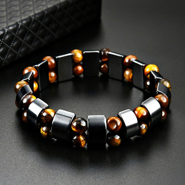 Tiger Eye Stone Bracelet Men's Chain
