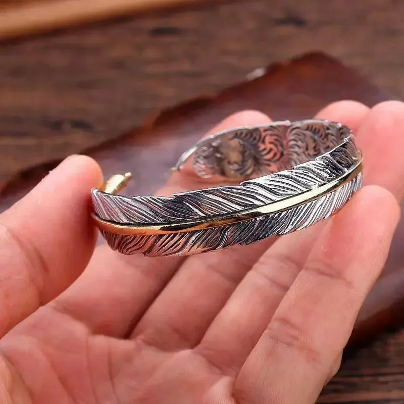 Ethnic Feather Bracelet for Women or Men