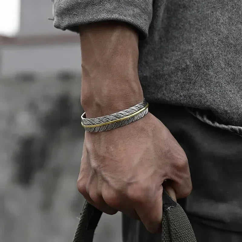 Ethnic Feather Bracelet for Women or Men