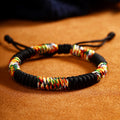 Tibetan Buddhist Good Luck Bracelet Black Thread