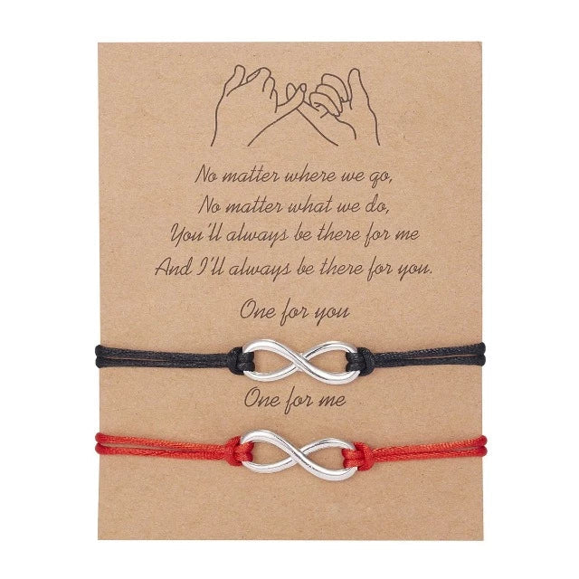 Bracelet for Loving Couple (Set of 2 Bracelets) infinity