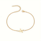 Personalized Bracelet for Women with Gold Initial k
