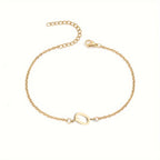 Personalized Bracelet for Women with Gold Initial o