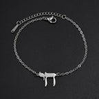 Women's bracelet with the Jewish Chai symbol in silver