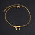 Women's bracelet with the Jewish Chai symbol in gold