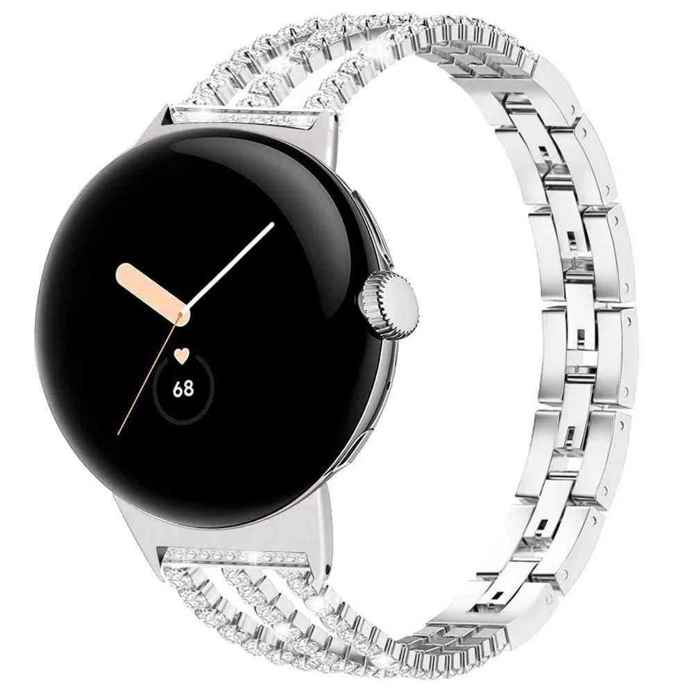 Women's band for Google Pixel Watch 1, 2, 3, 4 41mm 45mm silver