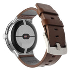 Brown leather band for Google Pixel Watch 1, 2, 3, 41mm 45mm