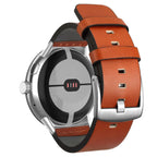 Orange leather band for Google Pixel Watch 1, 2, 3, 41mm 45mm