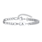 Men's initial bracelet a