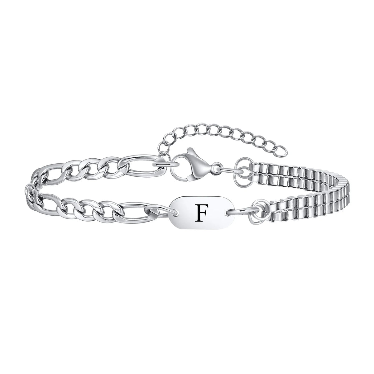 Men's initial bracelet f