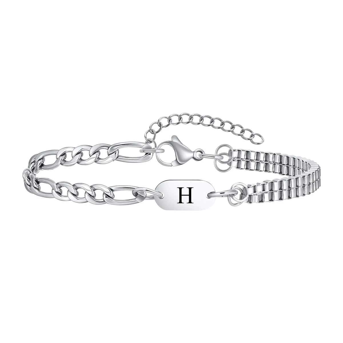 Men's initial bracelet h