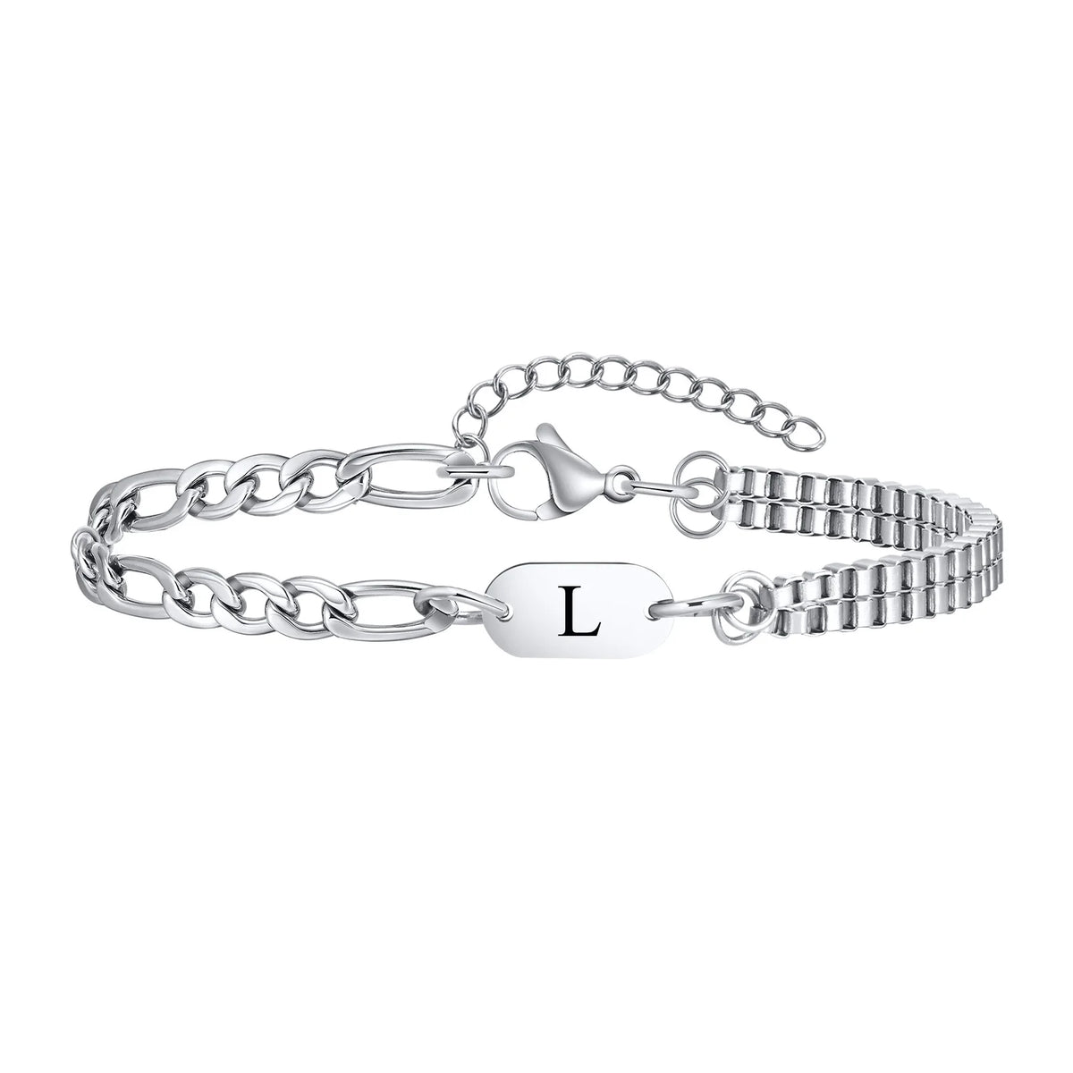 Men's initial bracelet l