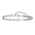 Men's initial bracelet p