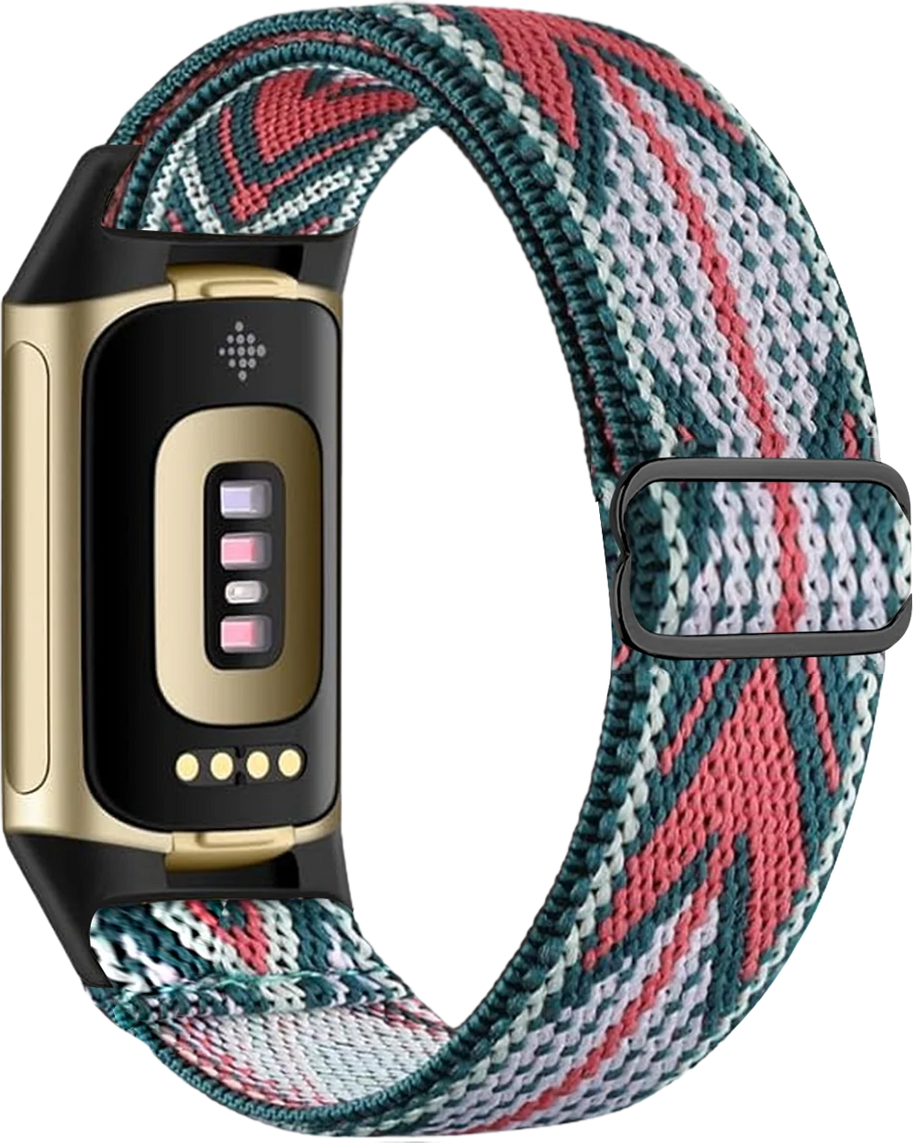 Fitbit Charge 5, Charge 6 watch band white and pink