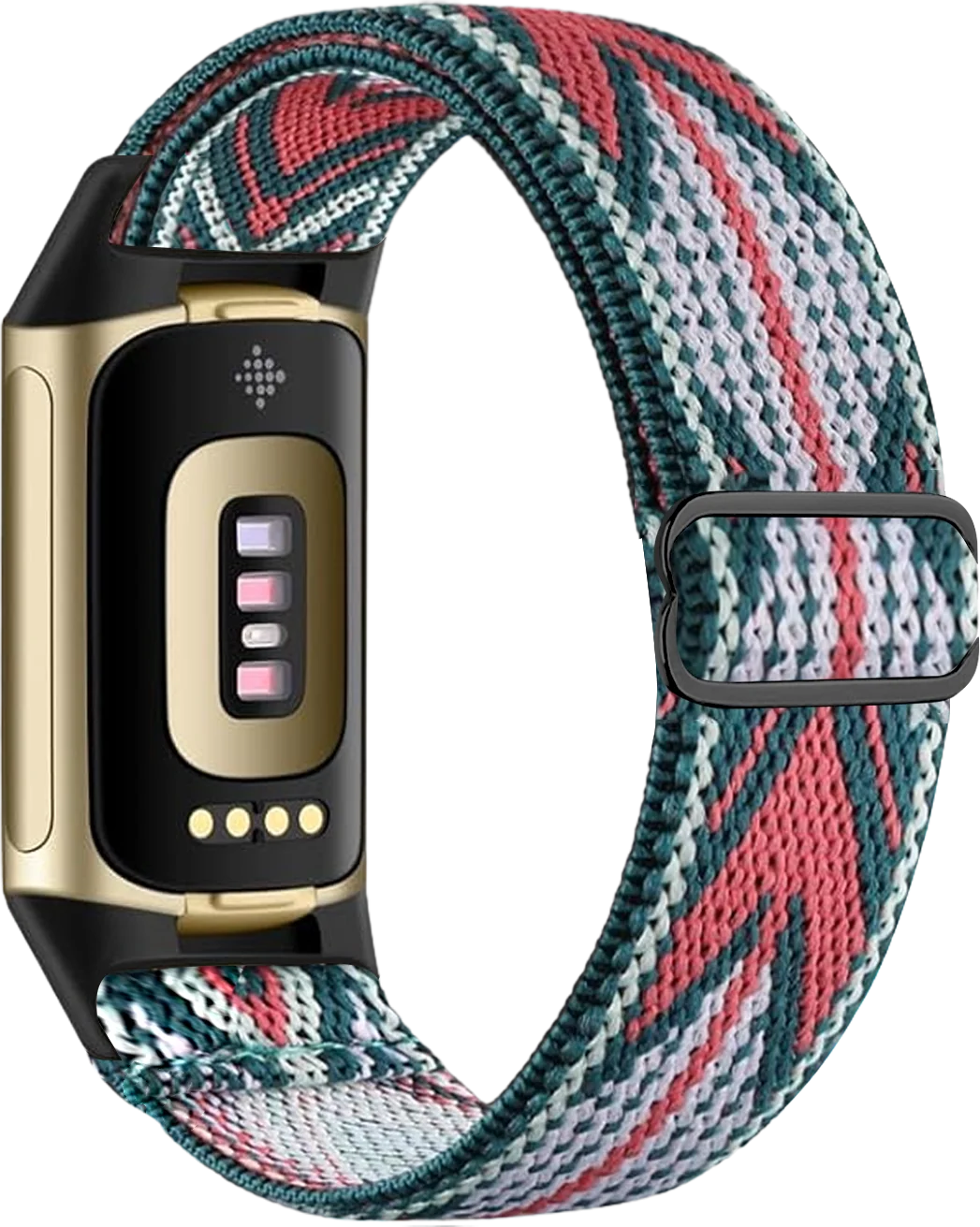 Fitbit Charge 5, Charge 6 watch band white and pink