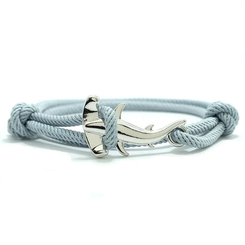 Silver and gray Hammerhead Shark Bracelet