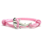 Silver and pink Hammerhead Shark Bracelet