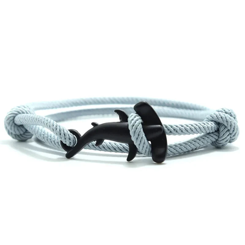Black and gray Hammerhead Shark Bracelet