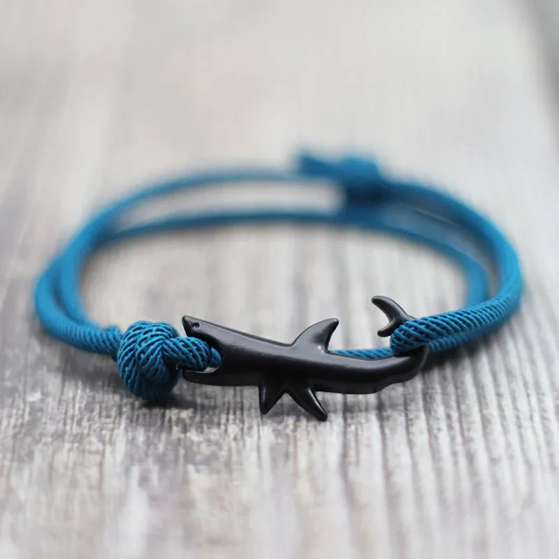 Black Blue Shark Bracelet