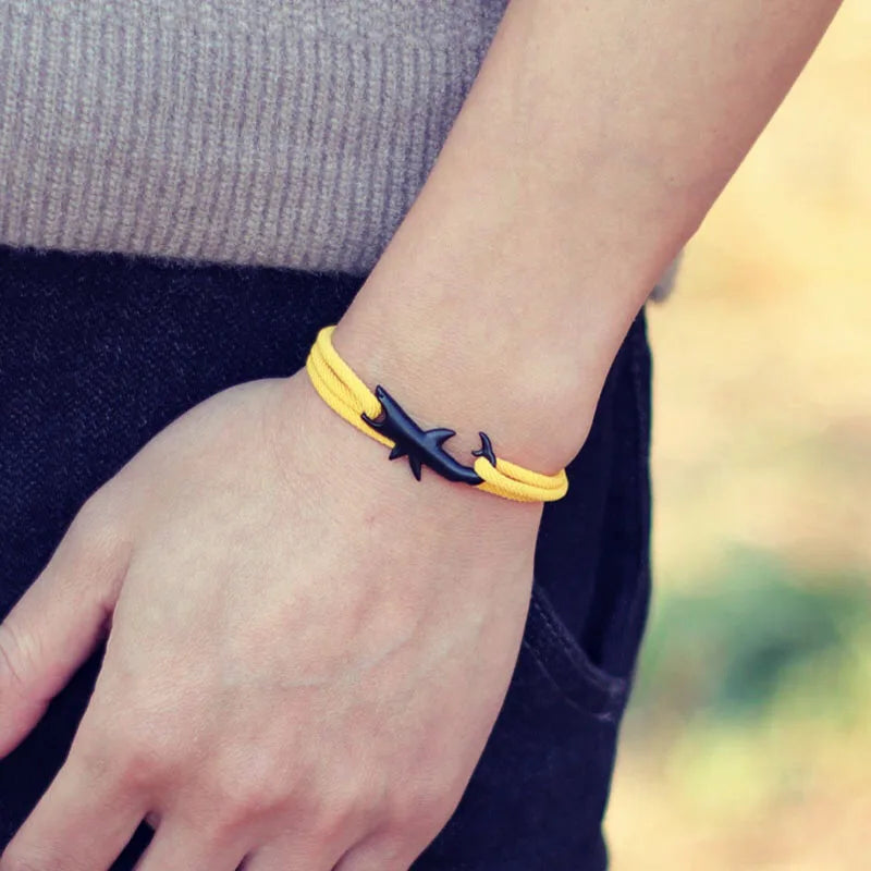 Black Yellow Shark Bracelet