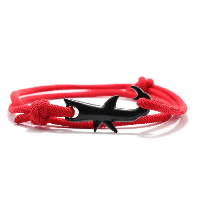 Black Red Shark Bracelet