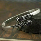 Retro Water Drop Gourmette Bracelet black