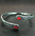 Retro Water Drop Gourmette Bracelet red