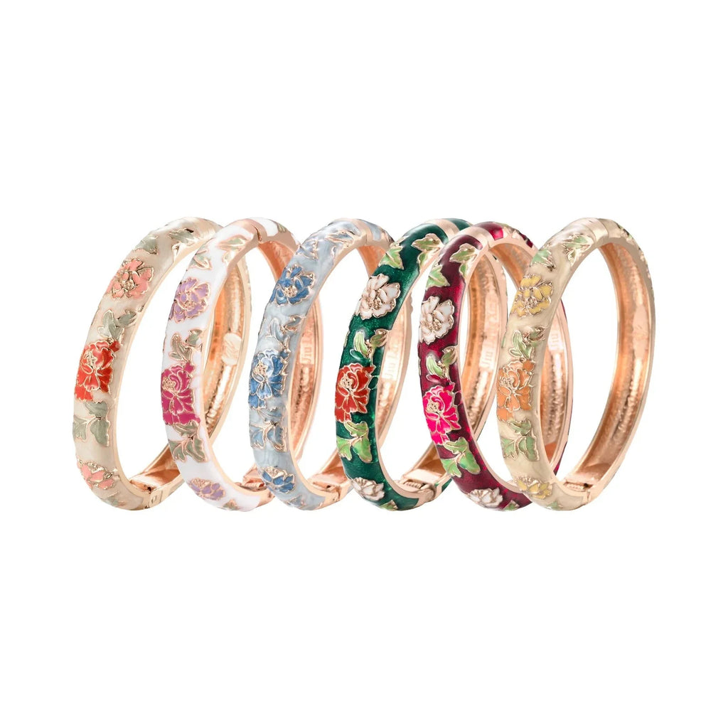 Romantic Bracelet Floral Chain Green