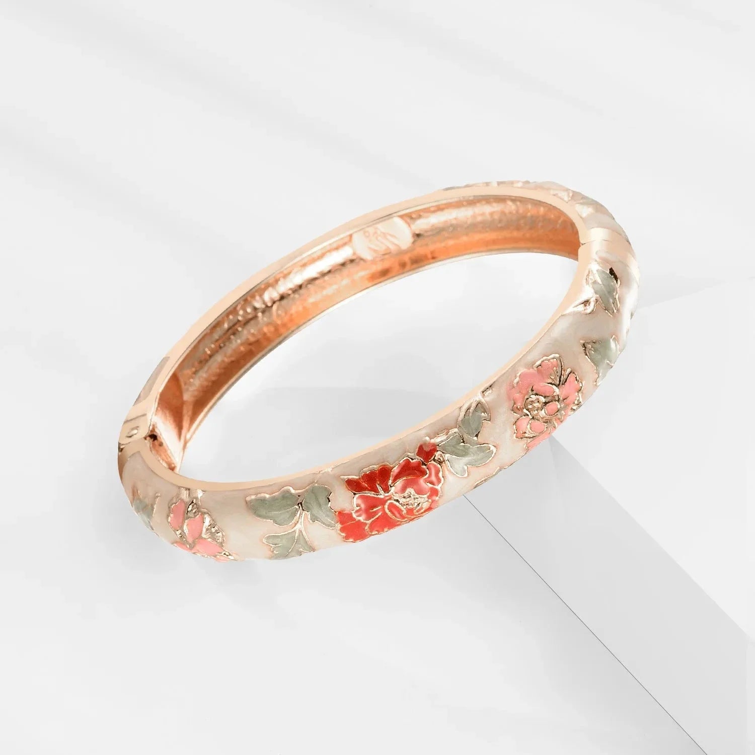 Romantic Bracelet Floral Chain Orange