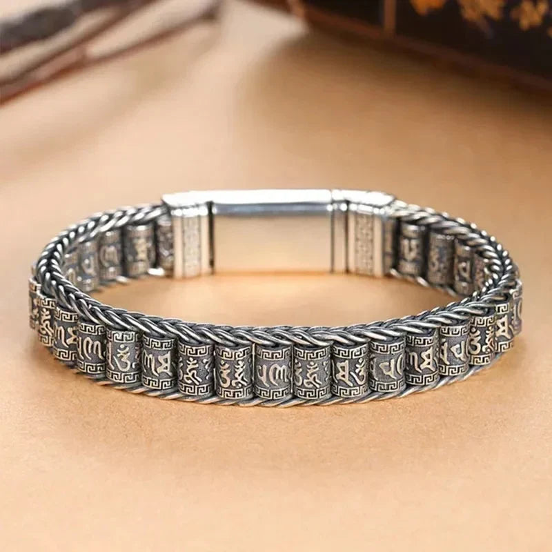 Tibetan prayer wheel bracelet
