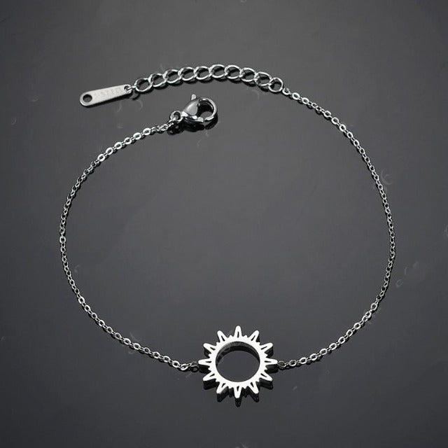 Silver Sun Bracelet