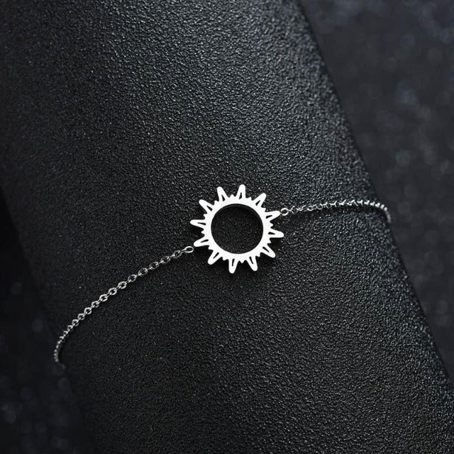 Silver Sun Bracelet