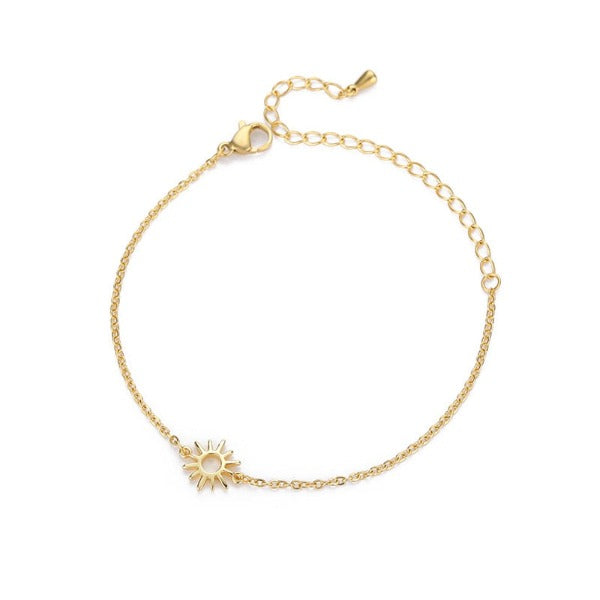 Sun Bracelet Women's Chain Star gold