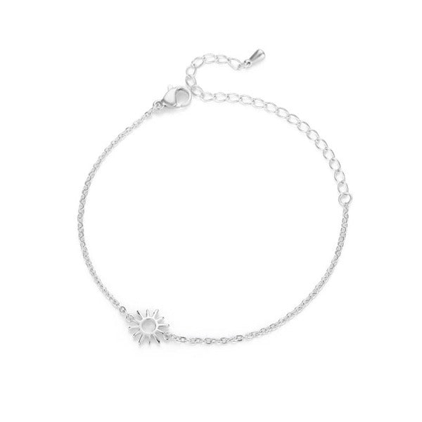 Sun Bracelet Women's Chain Star silver