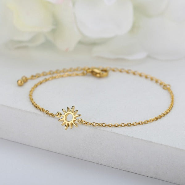Sun Bracelet Women's Chain Star gold