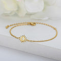 Sun Bracelet Women's Chain Star gold