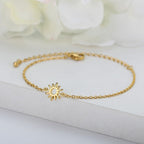 Sun Bracelet Women's Chain Star gold